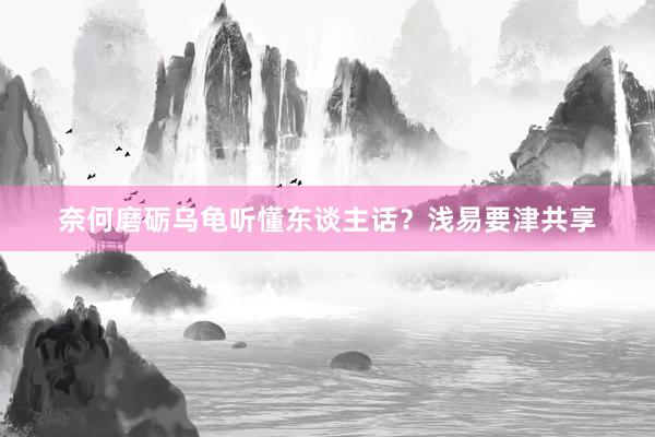 奈何磨砺乌龟听懂东谈主话？浅易要津共享
